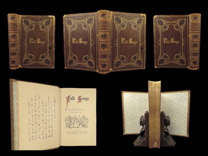 1861 Folk Songs FINE BINDING Poetry Shakespeare Longfellow Burns POE Tennyson: 1861 Folk Songs FINE BINDING Poetry Shakespeare Longfellow Burns POE Tennyson John Williamson Palmer was a 19th-century American poet and lyricist who published an impressive collection of British and