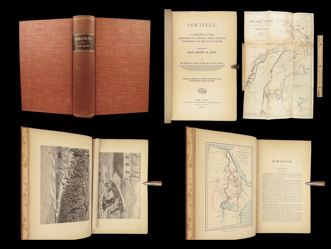 1875 Slave Trade ISMAILIA 1ed US Africa SUDAN Egypt Illustrated African Slavery: 1875 Slave Trade ISMAILIA 1ed US Africa SUDAN Egypt Illustrated African Slavery Ismailia is a classic work aimed to bring awareness to and suppress the slave-trade in Central Africa. Written by Samuel