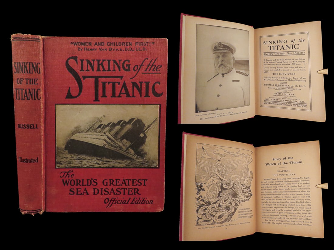 1912 Sinking of the TITANIC 1ed Shipwreck Iceberg Survivor Stories Illustrated: 1912 Sinking of the TITANIC 1ed Shipwreck Iceberg Survivor Stories Illustrated Shortly after the disaster, countless books, articles, essays, and reports were published covering the sinking of the Tit