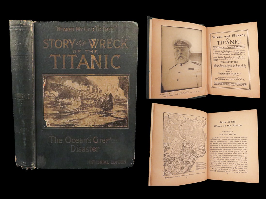 1912 TITANIC 1ed Wreck and Sinking Shipwreck Illustrated Survivor Stories (1 of 10)
