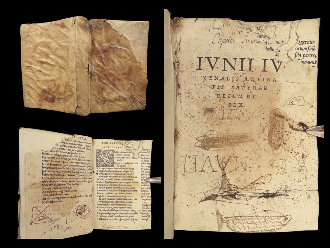 1542 Juvenal & Persius Satires Stoic Philosophy Latin Sulpicia Roman Mythology (1 of 10)