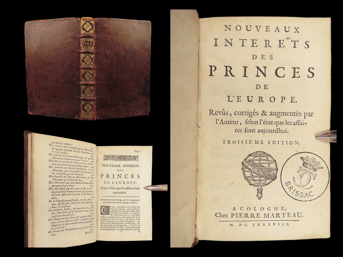 1688 PRINCES Europe Diplomacy Courtilz Sandras FRANCE Louis XIV Spain Brissac (1 of 10)