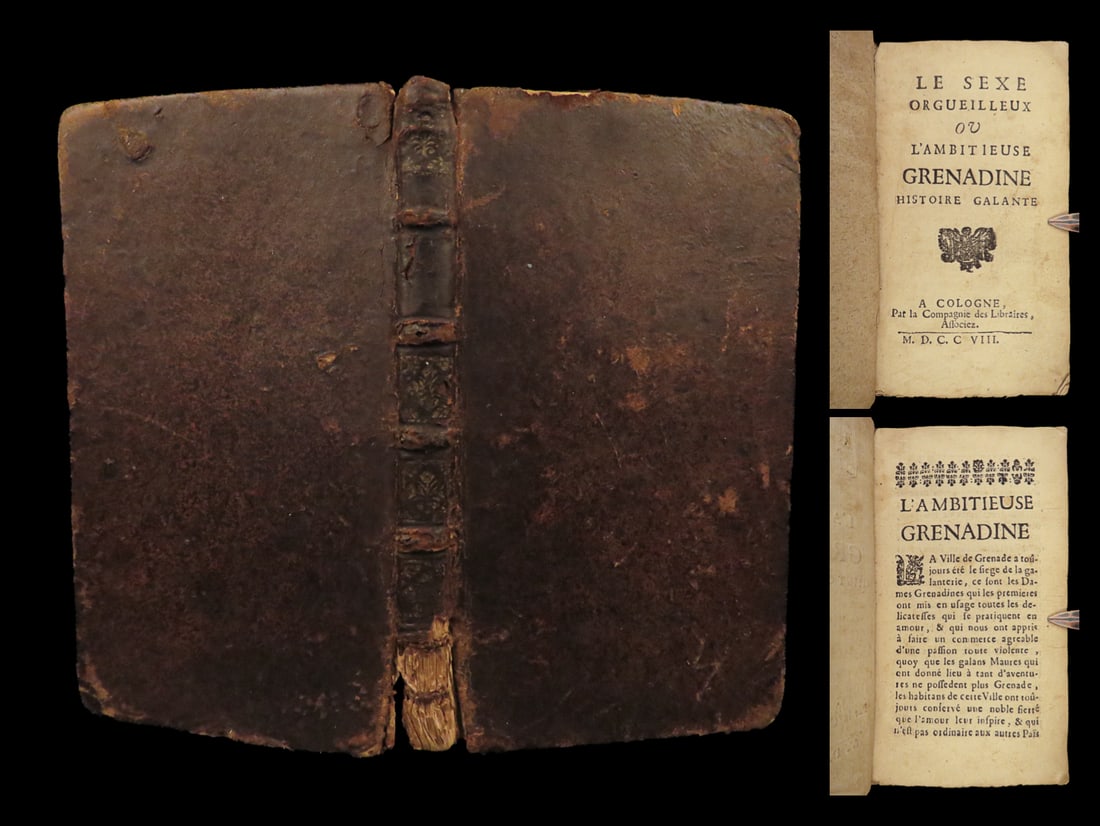 1708 Le Sexe Orgeuilleux 1ed Unknown French Literature Curious Novel Cologne (1 of 10)
