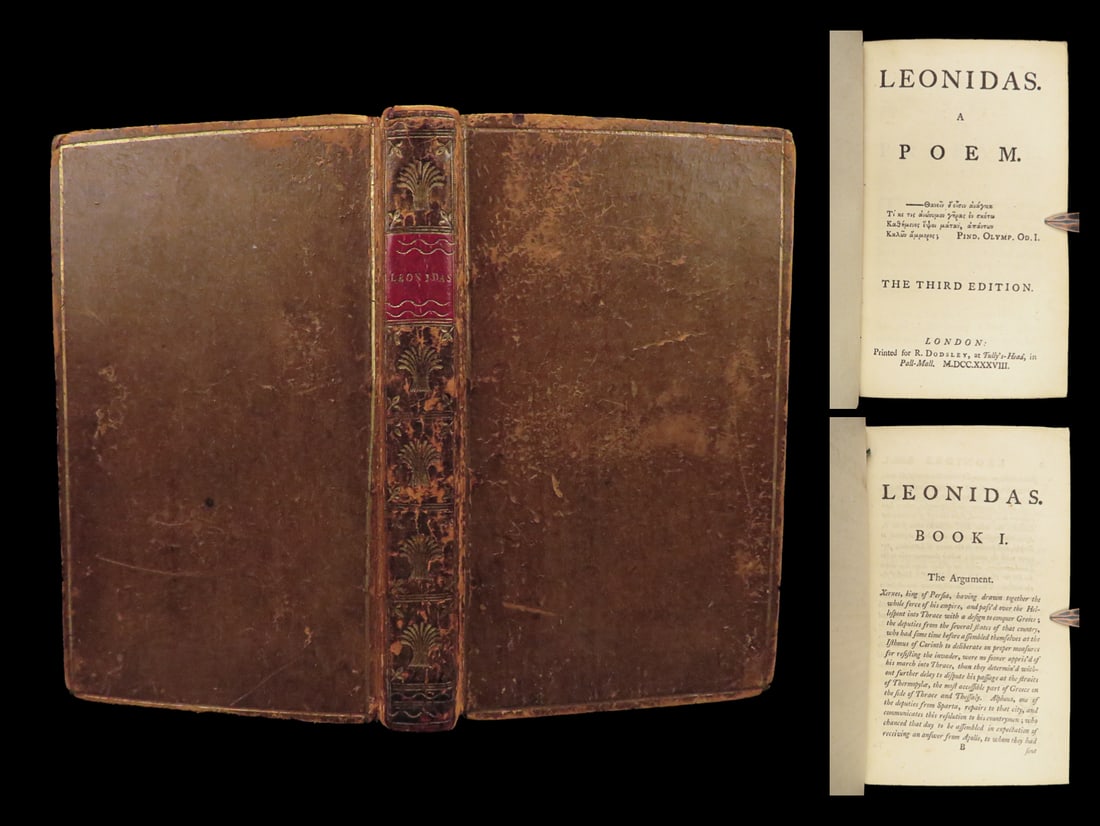 1738 Leonidas Battle of Thermopylae SPARTA Greek Persia Xerxes Richard Glover (1 of 10)