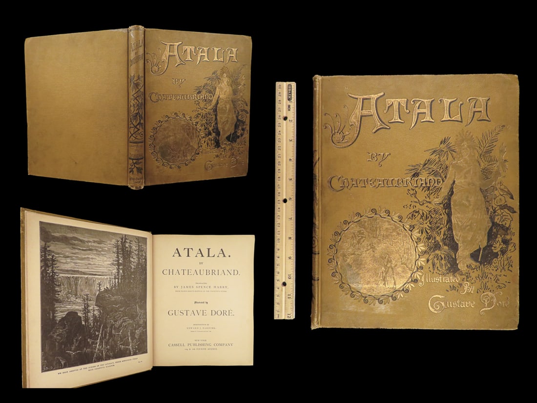 1884 Atala by Chateaubriand Gustave DORE Art Illustrated Native American Indians (1 of 10)