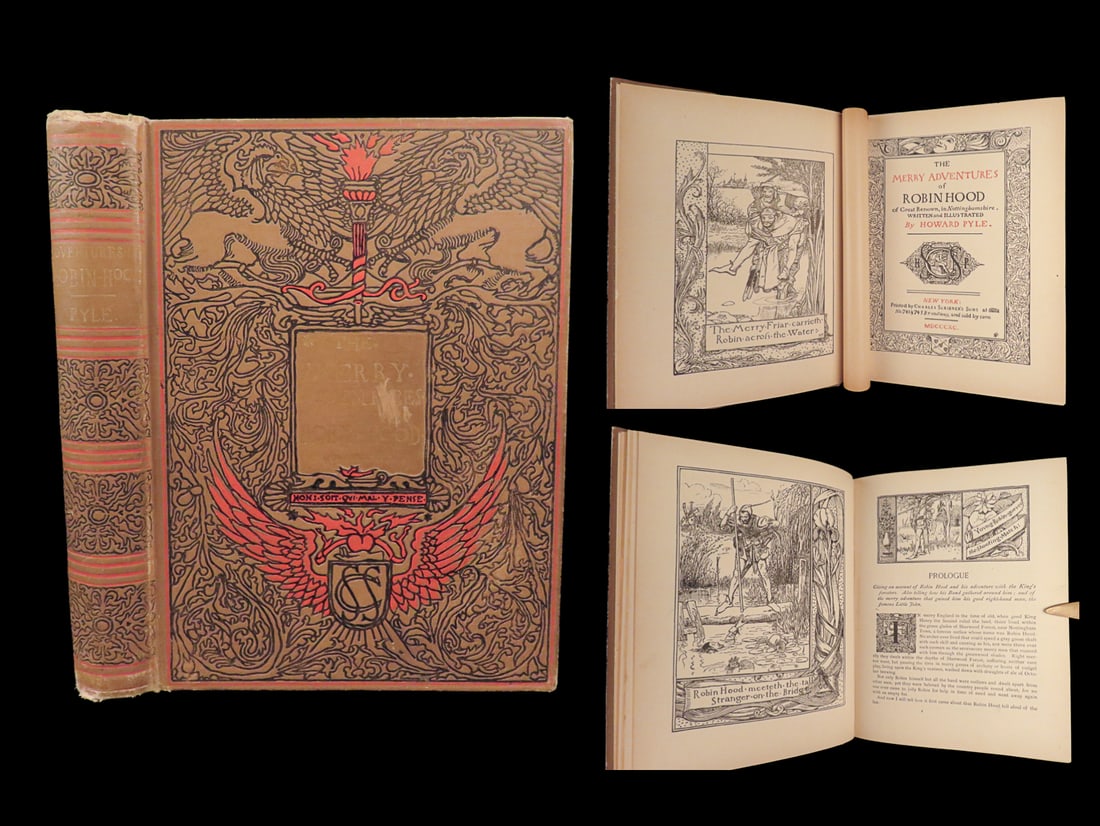 1890 Robin Hood Merry Adventures English Folklore Howard Pyle Illustrated (1 of 10)