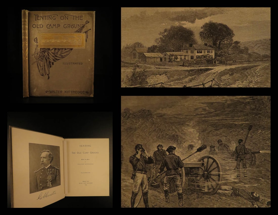 1891 CUSTER Indian Wars era Tenting Old Camp Ground Kittredge Civil War Songs (1 of 20)