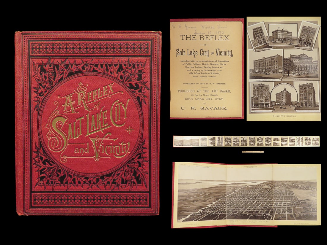 1893 Salt Lake City UTAH 1st ed Photography MORMON Temple Ute INDIANS Nauvoo LDS (1 of 10)