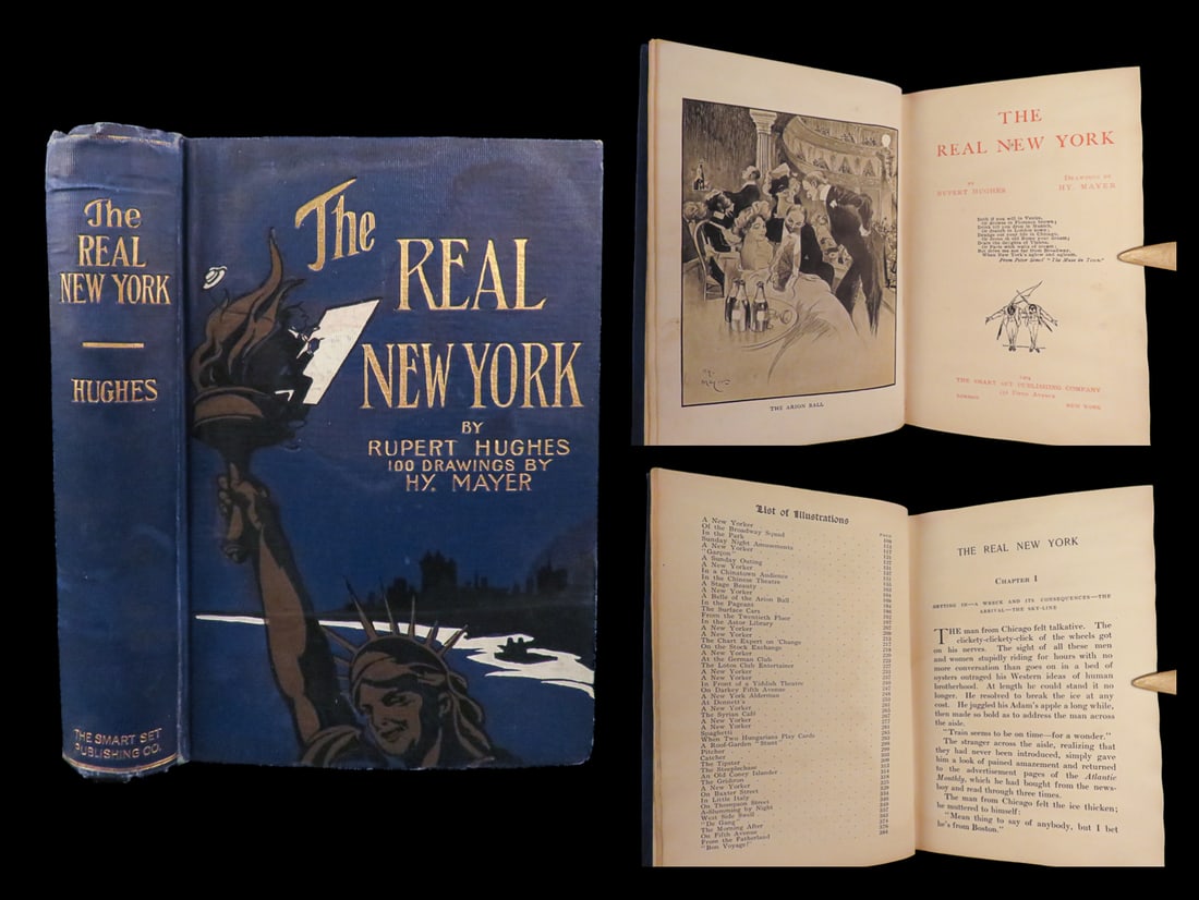 1904 The Real NEW YORK CITY 1ed Rupert Hughes America Illustrated Central Park: 1904 The Real NEW YORK CITY 1ed Rupert Hughes America Illustrated Central Park Rupert Hughes was a 20th-century American writer known for his far reach into entertainment. In addition to his screenpla