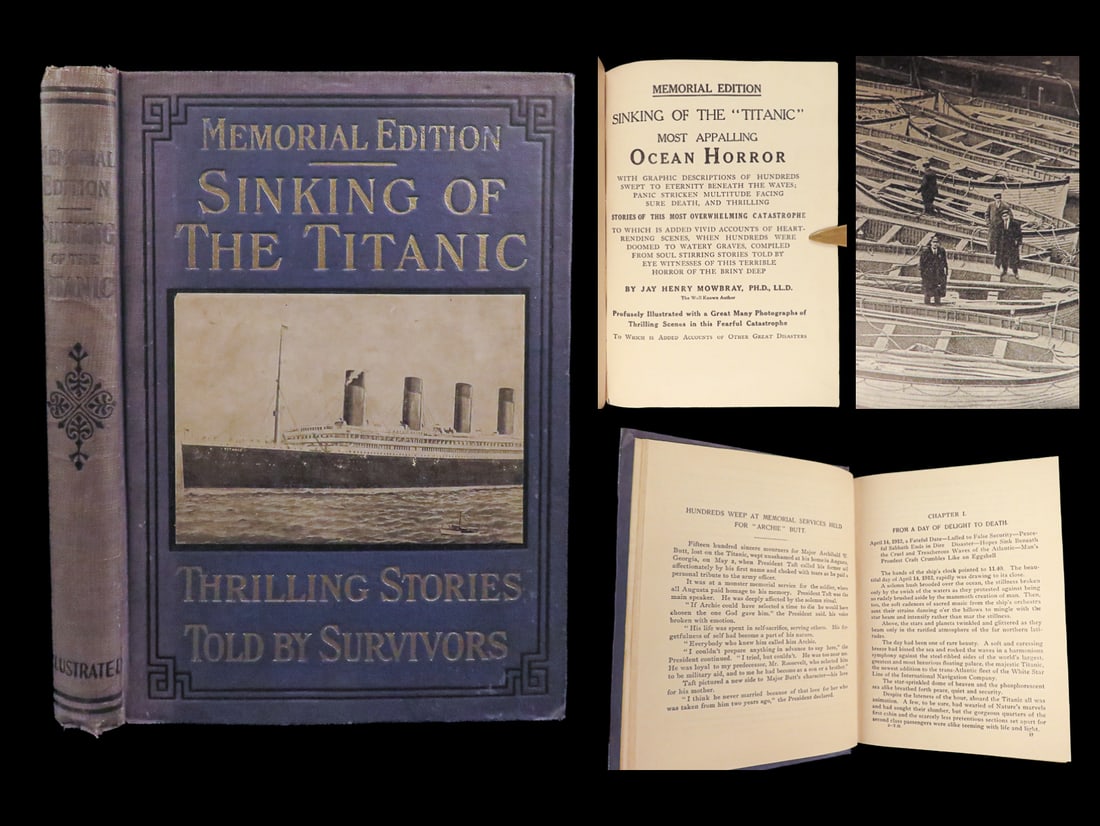 1912 TITANIC 1ed Wreck and Sinking Shipwreck Illustrated Survivor Stories (1 of 10)