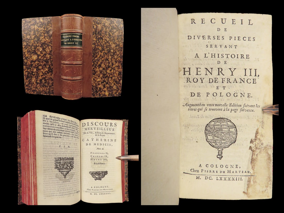 1693 Henry III of France Wars of Religion Huguenots Elzevier Catherine Medici (1 of 10)