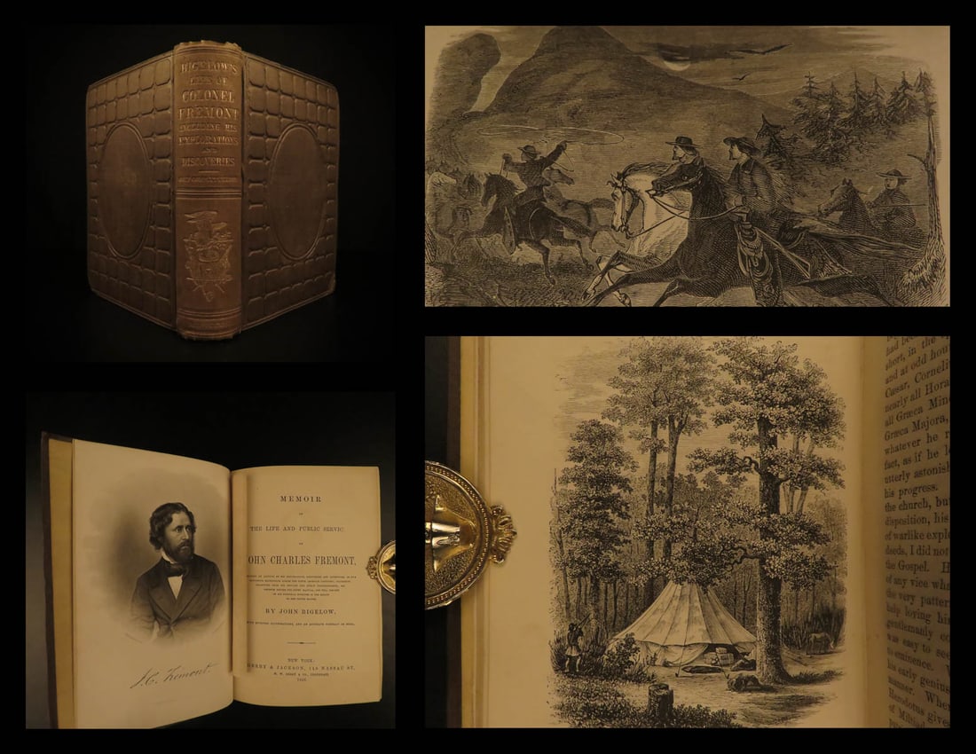 1856 1ed John Fremont Exploration California American Memoirs Speech Illustrated (1 of 18)