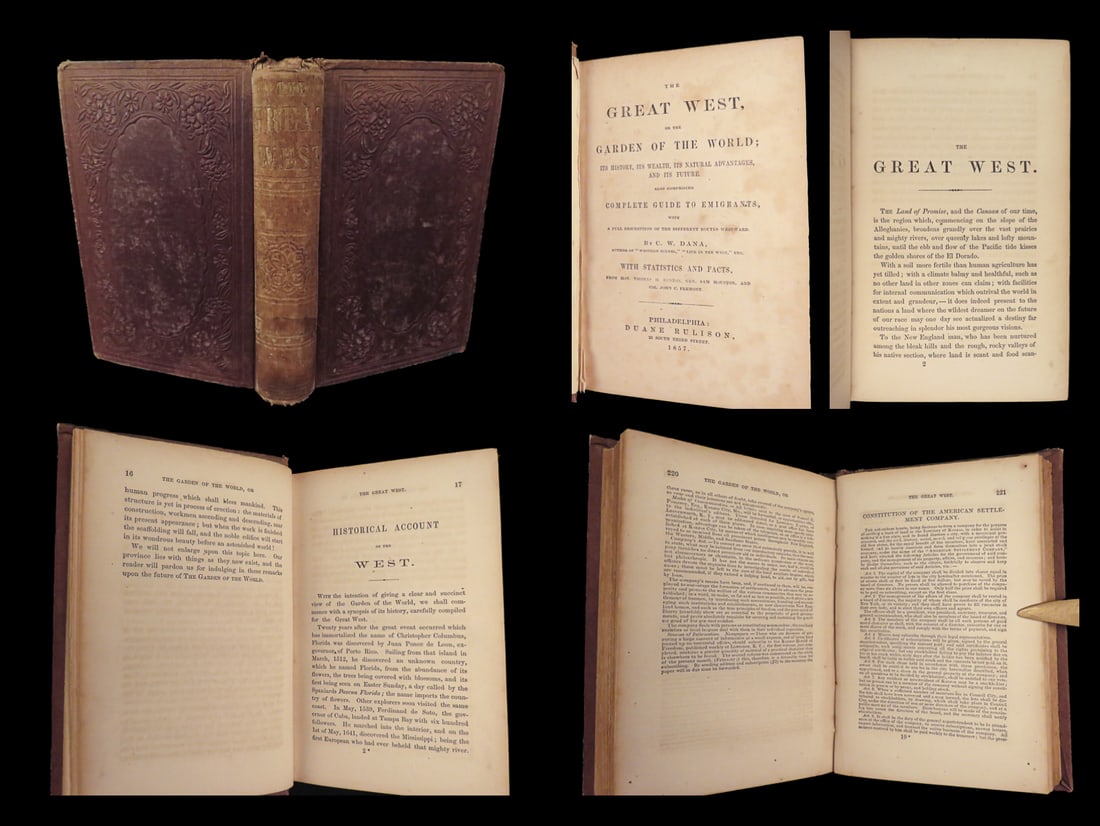 1857 Great West CALIFORNIA Texas America Gold Mining INDIANS Westward Expansion (1 of 10)