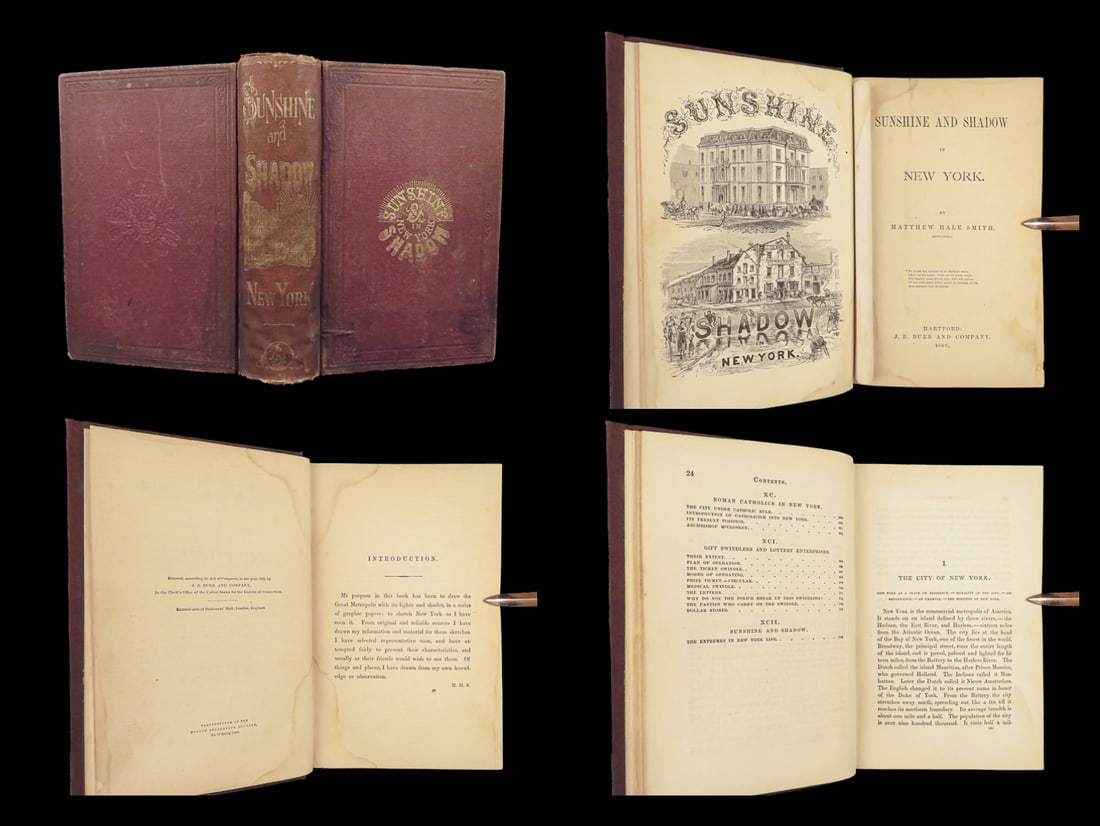 1869 New York Wall Street Illustrated Travel Economics Gangs Gambling PT Barnum: 1869 New York Wall Street Illustrated Travel Economics Gangs Gambling PT Barnum “My purpose in this book has been to draw the Great Metropolis with its lights and shades, in a series of graphic pape