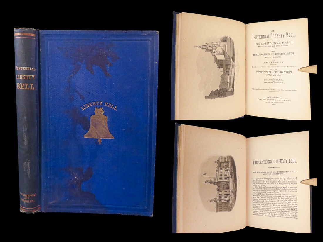 1876 Centennial Celebration 1ed Liberty Bell Philadelphia US America Declaration (1 of 10)