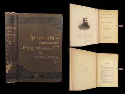 1885 Civil War Admiral Porter 1ed NAVY Incidents & Anecdotes Vicksburg Abe Lincoln: 1885 Civil War Admiral Porter 1ed NAVY Incidents & Anecdotes Vicksburg Abe Lincoln “A reliable collection of wartime details.” (Nevins) Admiral David Porter was an American Civil War naval off
