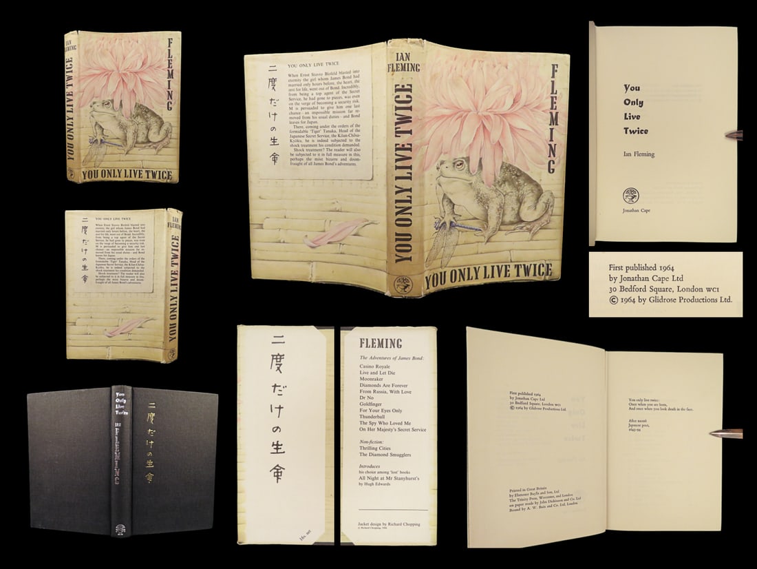 1964 JAMES BOND 1ed You Only Live Twice Ian Fleming 007 British Spy SPECTRE MI6 (1 of 10)