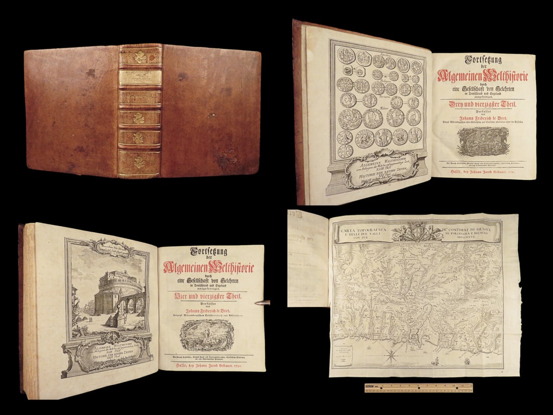 1781 ITALY Naples House Anjou & Este Gemona MAPS Italian Tuscany Geneva Coins (1 of 10)