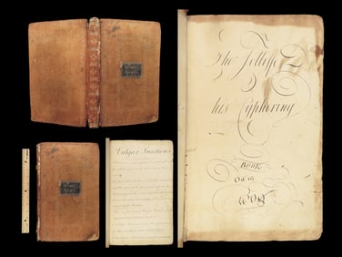 1808 Mathematics CIPHER Manuscript Decimals & Fractions Geometry Arithmetic WOW