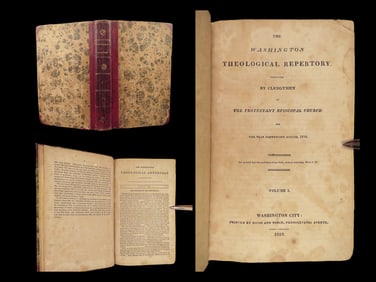 1819 Slave Trade 1ed Washington Theological Repertory Controversial Pro Racism