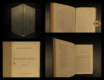 1862 1ed SLAVE Census DATA Indians Confederacy Civil War Steel Industry