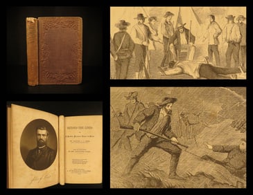 1863 1ed Beyond the Lines Geer Civil War Union Confederate Prison Slavery Racism