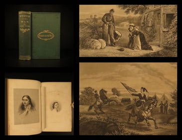 1866 1ed Women of the Civil War Americana Gettysburg Military Robert E Lee Moore