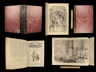 1870 HUGE Illustrated London News Explosion at Bryn Mawr Marathon DICKENS Greece