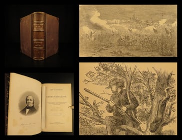 1870 1ed CIVIL WAR Gettysburg New Hampshire in Great Rebellion Illustrated Waite