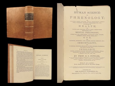 1873 PHRENOLOGY 1ed Medical Pseudoscience IMMORTALITY Natural Science Neurology
