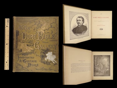1880 BIBLE Gallery Gustave DORÉ ART Illustrated Bible Scenes 100 PLATES!