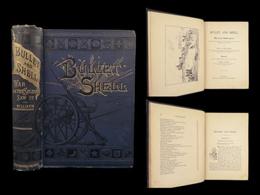 1882 Civil War 1ed Bullet & Shell Soldiers Gettysburg Prisons SOLDIER PROVENANCE