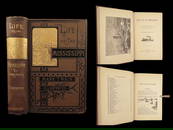 1883 Mark Twain 1ed Life on the Mississippi St. Louis Missouri Steamboat CLASSIC
