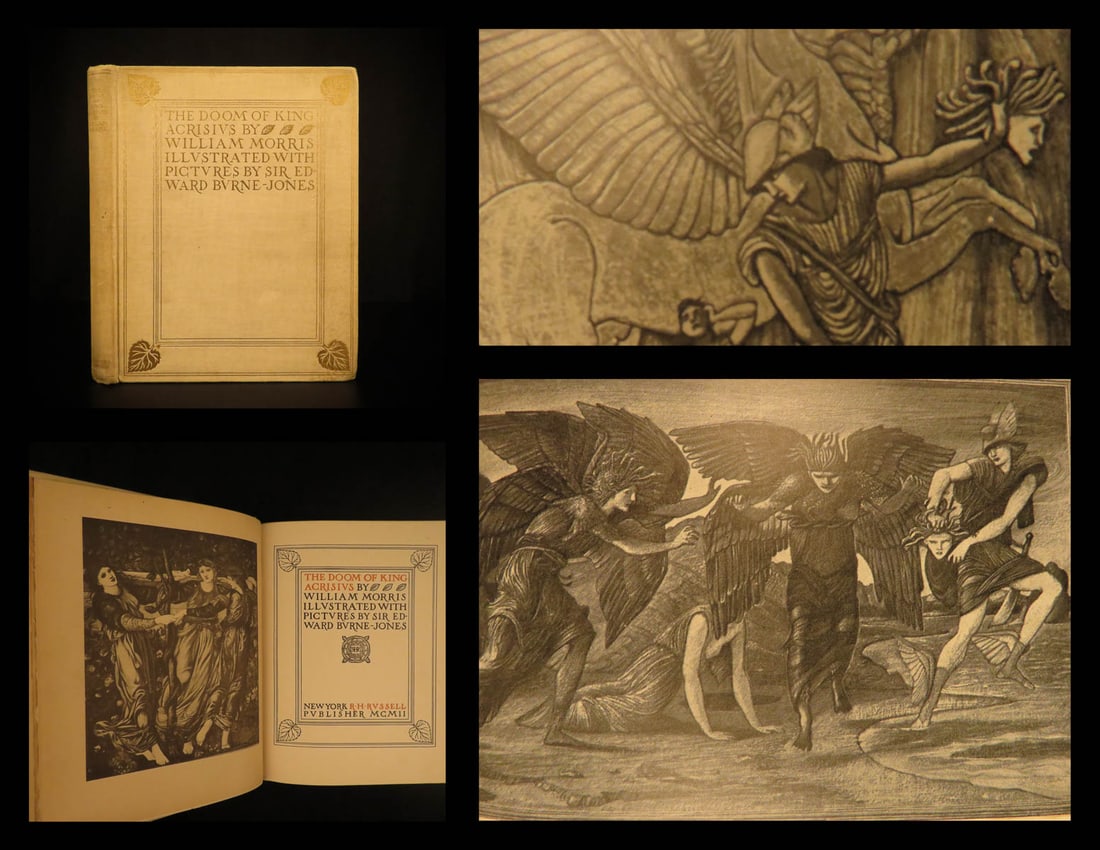 1902 1ed Doom King Acrisius Greek Mythology Perseus William Morris Illustrated: 1902 1ed Doom King Acrisius Greek Mythology Perseus William Morris Illustrated Acrisius was a lesser-known figure in Greek Mythology. Known primarily as the grandfather of Perseus, Acrisius was also t
