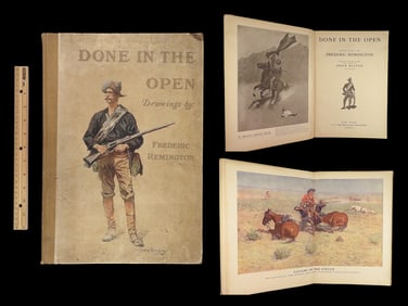 1903 Frederick Remington ART Cowboys & INDIANS Done in the Open American West