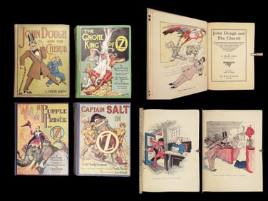 1906 Wizard of Oz Books 1ed Captain Salt Purple Prince Gnome King 4v LOT