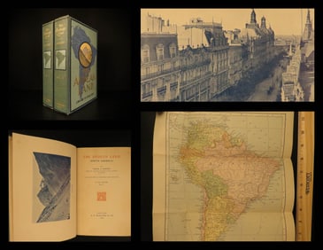 1909 1st ed Andean Land South America Photographs Robinson Crusoe Illustrated