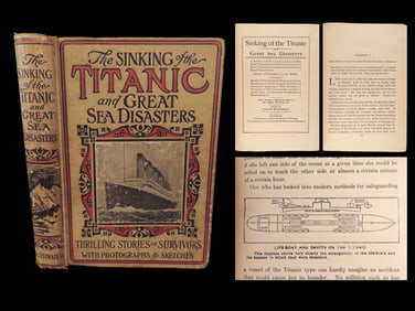 1912 Sinking of the TITANIC 1ed Shipwreck Iceberg Illustrated Survivor Stories