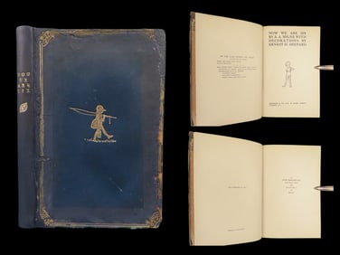 1927 RARE 1st Deluxe ed Winnie the Pooh Milne Now We Are Six Illustrated Poems
