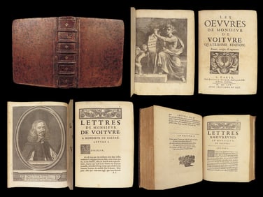 1654 Letters of Vincent Voiture Political Prose French Prince of Conde
