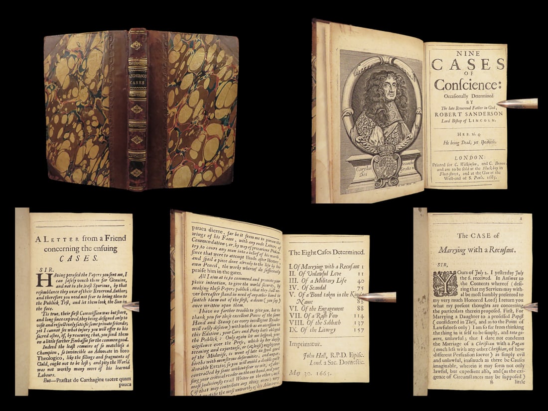 1685 Robert Sanderson 9 Cases Isaac Newton Influencer Casuist Marriage Military (1 of 10)