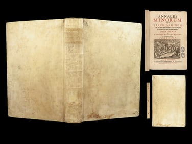 1745 IRISH Lucas Wadding Annales Minorum Franciscan Ireland Monastics FOLIO