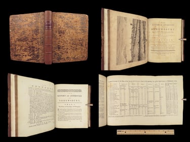 1779 Shrewsbury England 1ed Illustrated CASTLE Bridges Monastery Shropshire