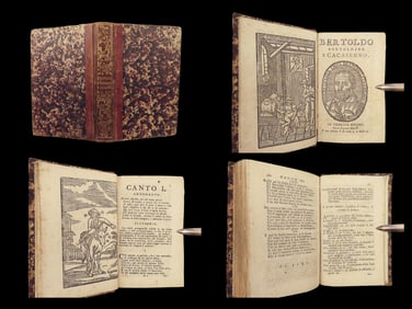 1805 Bertoldo by Croce 1ed Lombardy Court of 6th-c King Alboin Pavia Illustrated