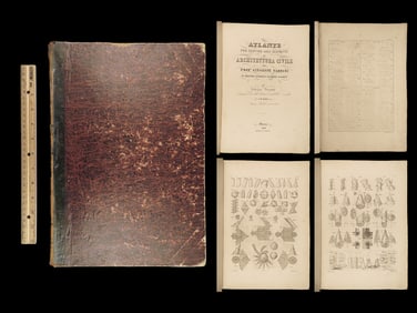 1850 ENORMOUS Italian Architecture Vannini Florence Italy RARE Renaissance ART