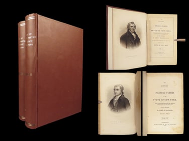1852 New York Political Parties AMERICA Democrats Republicans Whigs Hammond Law