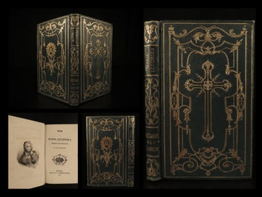 1864 Queen Marie Leszczynska Louis XV King of France Poland BEAUTIFUL Binding