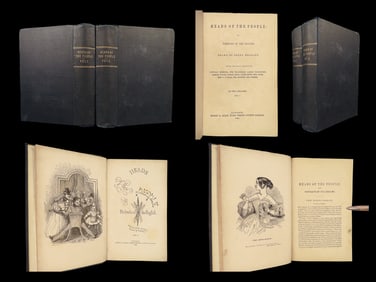 1864 Kenny Meadows ART 1ed Heads of English People Portrait Engravings England 2v