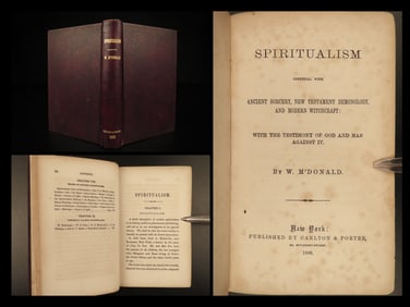 1866 OCCULT Witchcraft 1ed Salem Witch Trials Cotton Mather Ghosts Spiritualism