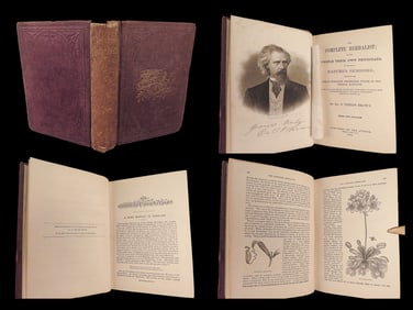 1874 Complete Herbalist CURES Health Wellness Diseases Medicine Poison Marriage